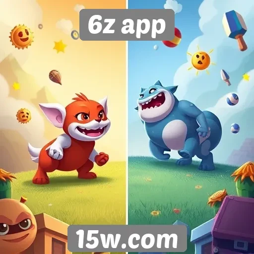 Comparativo entre jogos no 6z app